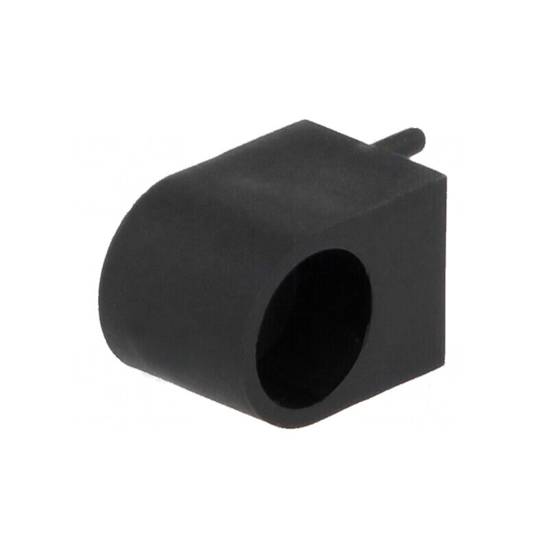 Carcasă diodă LED 5mm neagră 3 PIN din poliamidă | Electronic-mag.ro | Componente Electronice