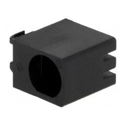 Carcasă LED 5mm poliamidă unghi negru UL94V-2 | Electronic-mag.ro | Componente Electronice