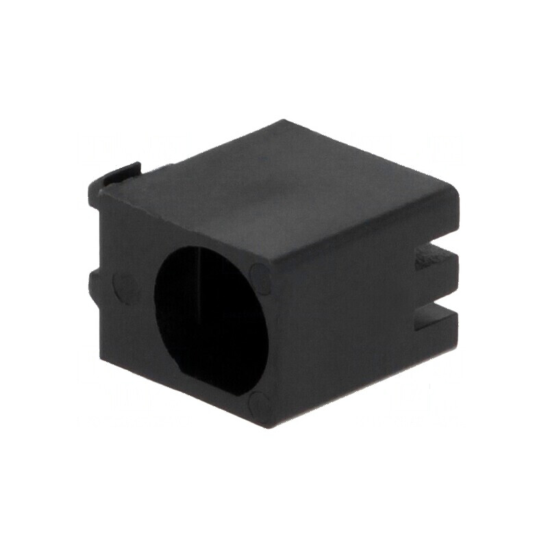 Carcasă LED 5mm poliamidă unghi negru UL94V-2 | Electronic-mag.ro | Componente Electronice