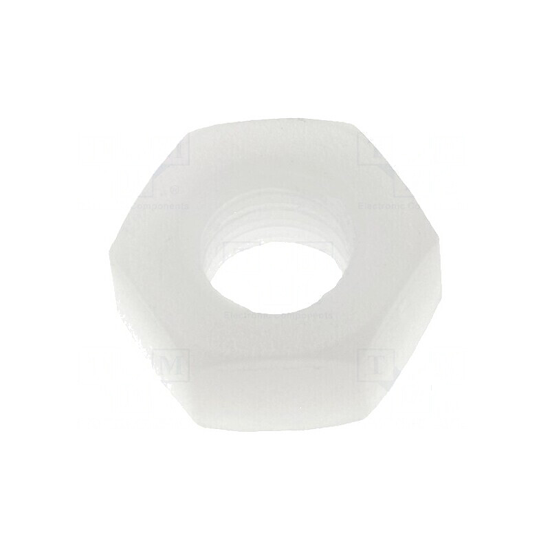 Piuliță hexagonală M4 din poliamidă H: 3,3mm 7mm | Electronic-mag.ro | Componente Electronice