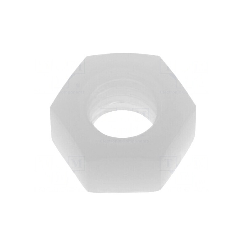 Piuliță hexagonală M5 poliamidă 4,4mm 8mm | Electronic-mag.ro | Componente Electronice