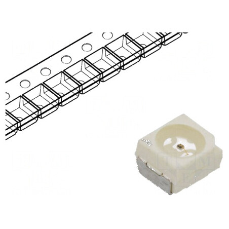 LED SMD 4040 Verde 56-140mcd 3,8x3,8x2,85mm 120° 20mA | Electronic-mag.ro | Componente Electronice