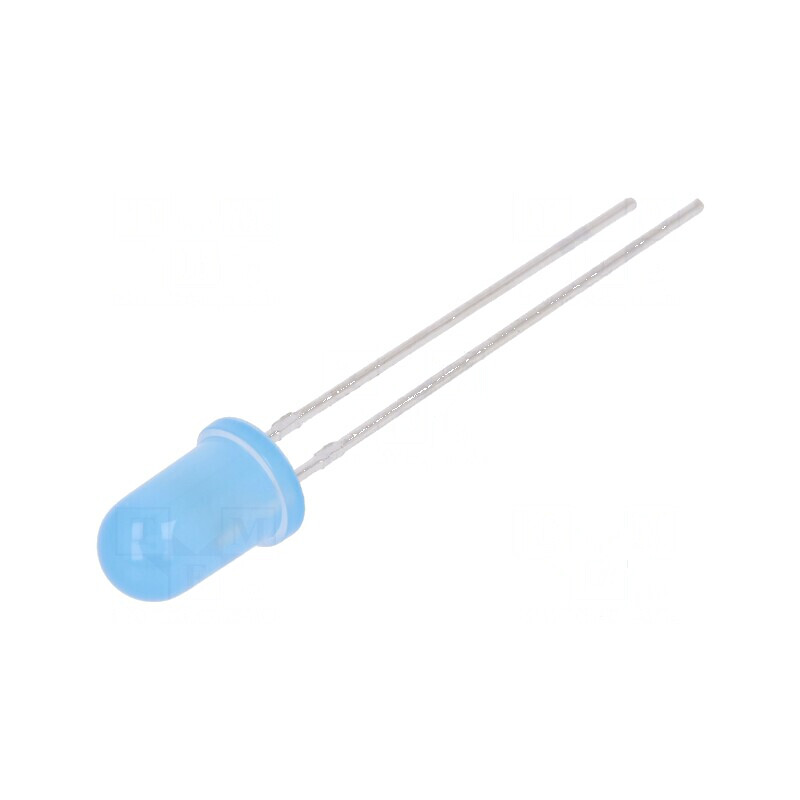 LED 5mm Albastru 350-600mcd 60° Convex | Electronic-mag.ro | Componente Electronice