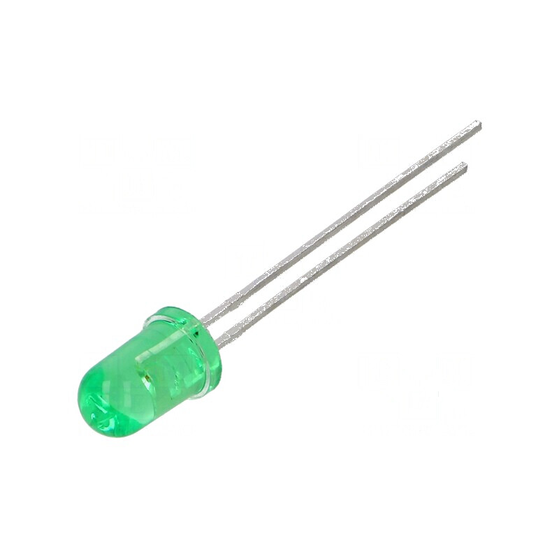 LED 5mm Verde 19-60mcd 40° Convex | Electronic-mag.ro | Componente Electronice