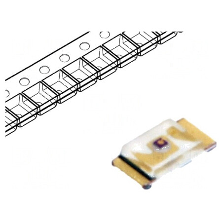 LED SMD 0603 roșie 11.2-180mcd 1.6x0.8x0.3mm 130° 2-2.4V | Electronic-mag.ro | Componente Electronice