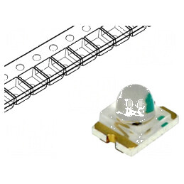 LED SMD 1210 galben 450-800mcd 3,2x2,4x2,4mm 25° 2-2,4V | Electronic-mag.ro | Componente Electronice