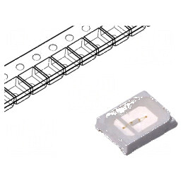 LED SMD 2835 Albastru 2-4lm 120° 60mA 2,8x3,5x0,85mm | Electronic-mag.ro | Componente Electronice