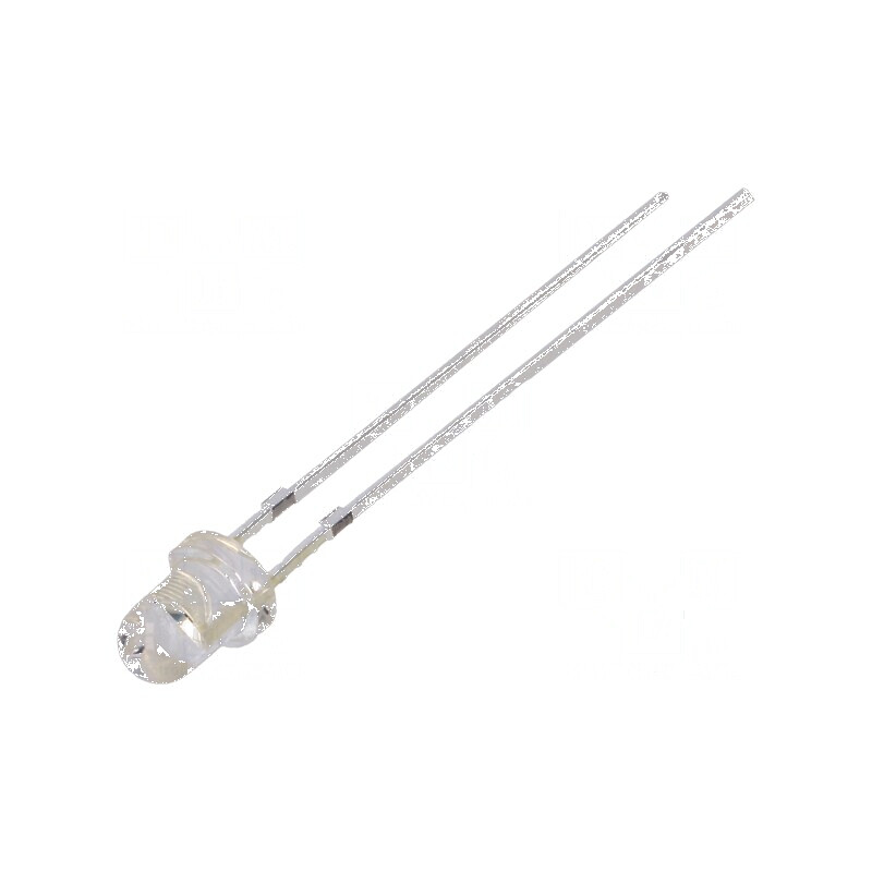 LED 3mm roșie 330-500mcd 60° convex | Electronic-mag.ro | Componente Electronice