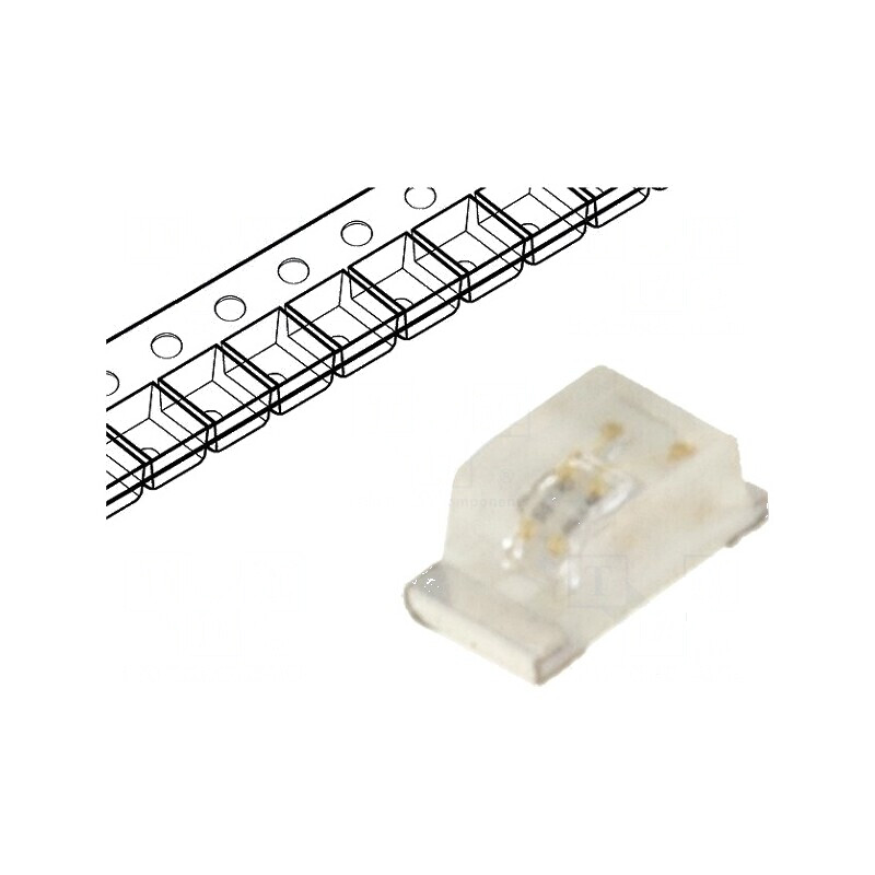 LED SMD 0603 Albastru 90-140mcd 1.6x0.8x0.68mm 120° 20mA | Electronic-mag.ro | Componente Electronice