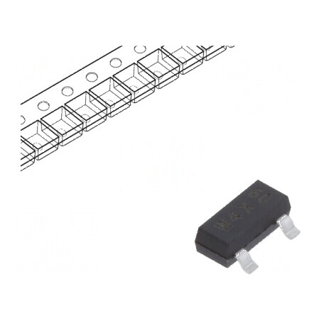 Tranzistor PNP bipolar BRT 50V 0,5A SOT23 TO236AB R1 4,7kΩ | Electronic-mag.ro | Componente Electronice
