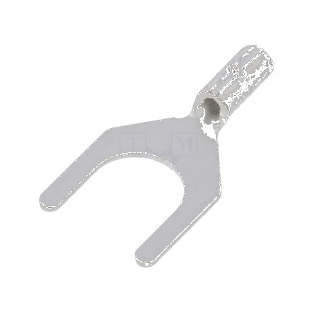 Vârf furcă M5 0,2-0,5mm² crimpat pe cablu neizolat 5,3mm | Electronic-mag.ro | Componente Electronice