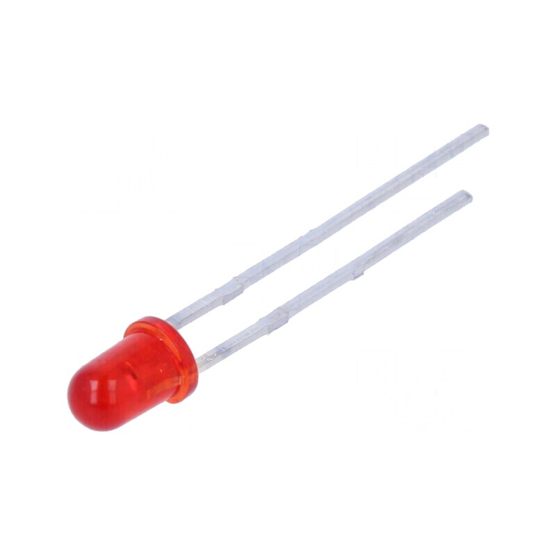 LED 3mm roșie 250mcd 30° convexă | Electronic-mag.ro | Componente Electronice