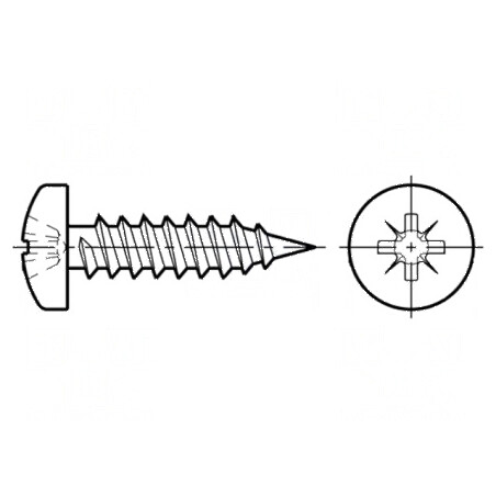 Şurub 2,9x22 Cap Rotund Pozidriv PZ1 ISO 7049 DIN 7981C | Electronic-mag.ro | Componente Electronice