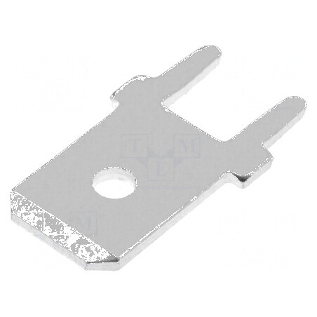 Terminal plat 6,3mm 0,8mm tată THT cositorit alamă | Electronic-mag.ro | Componente Electronice