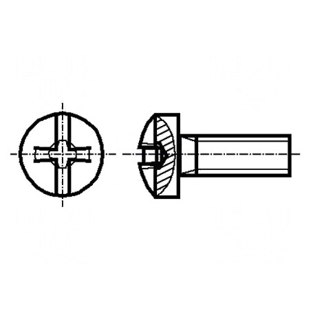 Şurub M2x5mm cu cap buton Phillips, oţel, PH1 | Electronic-mag.ro | Componente Electronice