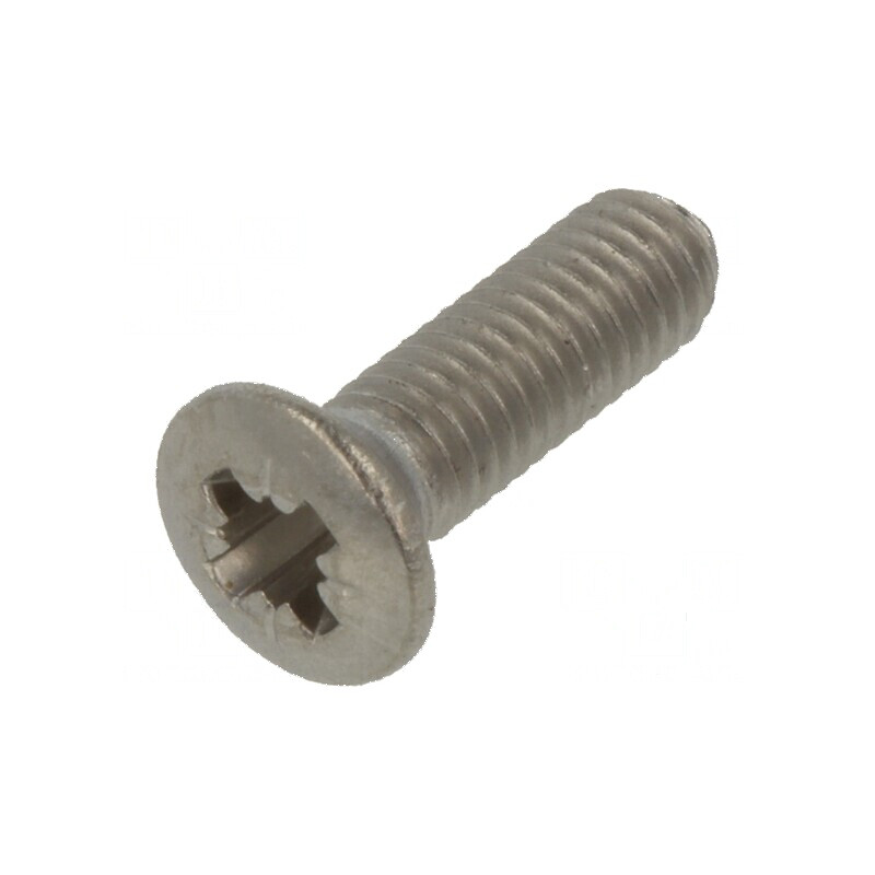 Şurub M3x10 Cap îngropat Pozidriv DIN 966A ISO 7047 | Electronic-mag.ro | Componente Electronice