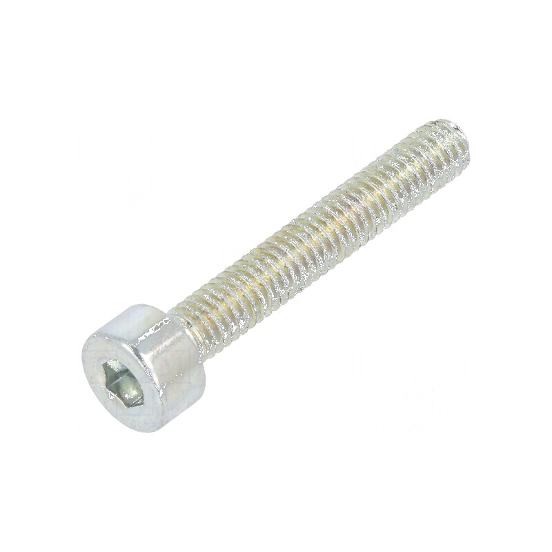 Şurub M4x25 cu cap rotund imbus HEX 3mm din oţel zincat | Electronic-mag.ro | Componente Electronice