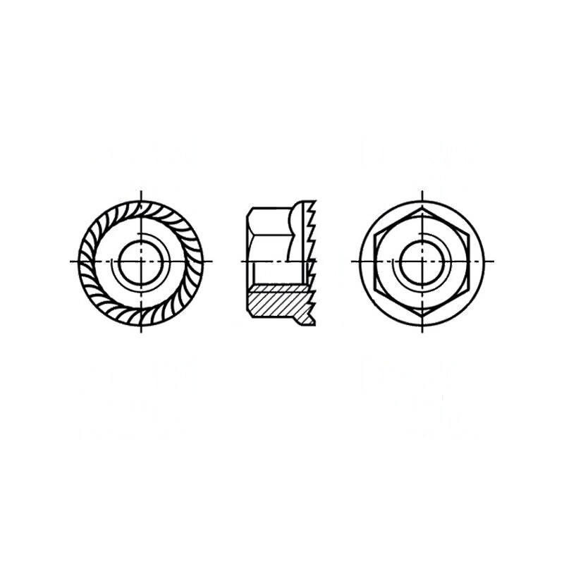 Piuliță hexagonală M8 cu flanșă, oțel zincat | Electronic-mag.ro | Componente Electronice Piuliță hexagonală M8 cu flanșă, oțel zincat | Electronic-mag.ro | Componente Electronice