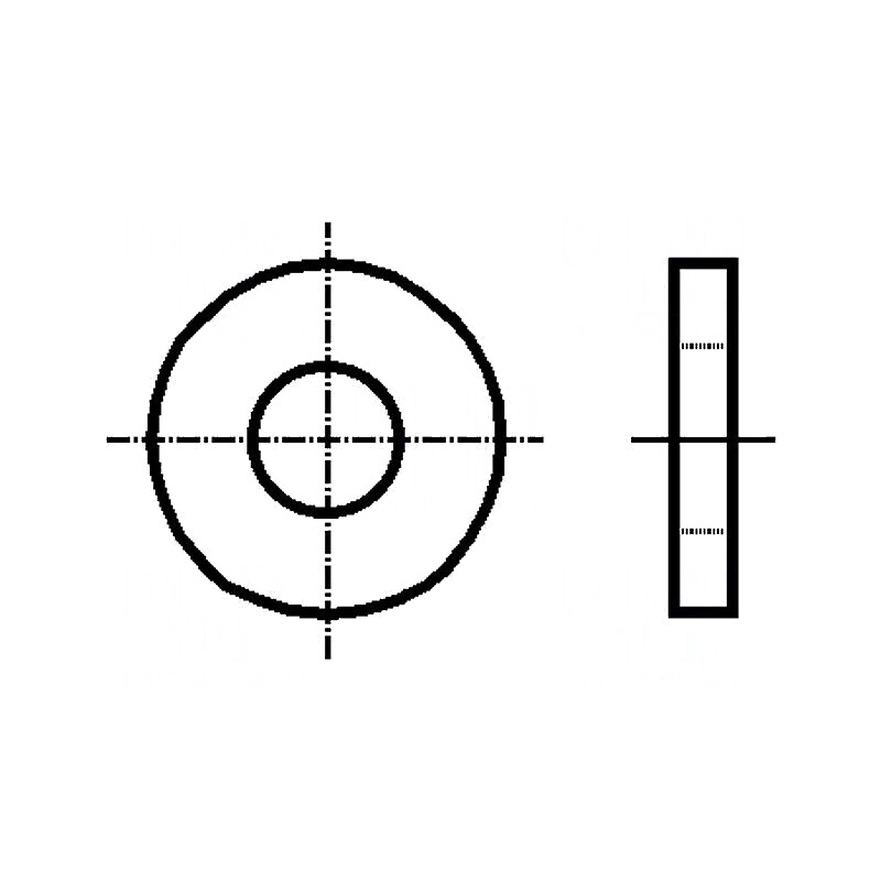 Şaibă rotundă M8 20mm h2mm oţel zincat BN 737 | Electronic-mag.ro | Componente Electronice