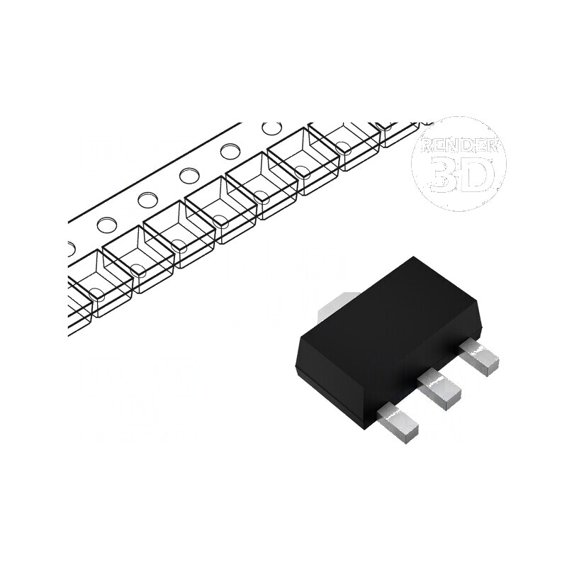 Tranzistor PNP bipolar BRT 50V 0,1A 0,2W SC75 R1 100kΩ | Electronic-mag.ro | Componente Electronice