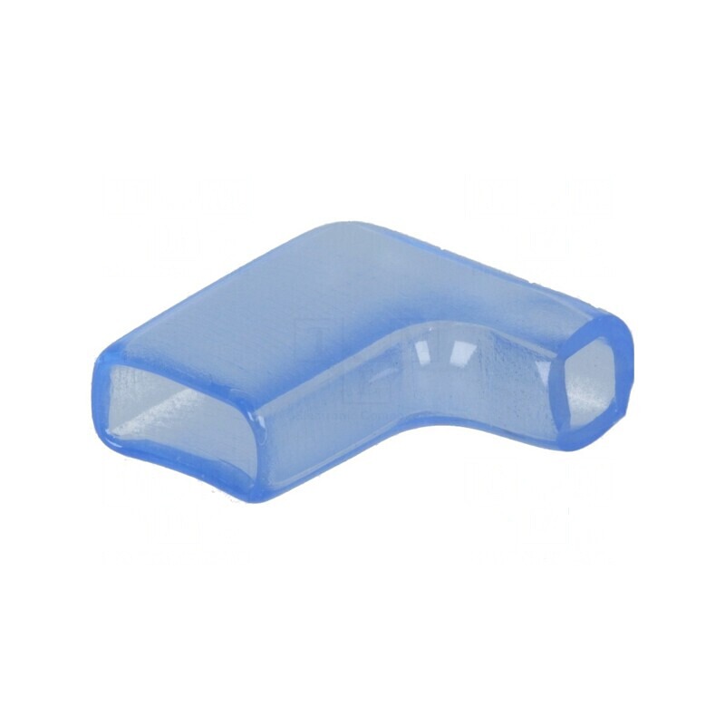 Carcase terminale 6,5mm Ø 4mm unghi L 17mm natural bleu | Electronic-mag.ro | Componente Electronice