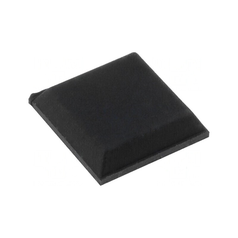Picioruş autoadeziv negru din gumă - 10,5mm x 8,6mm x 2,5mm | Electronic-mag.ro | Componente Electronice