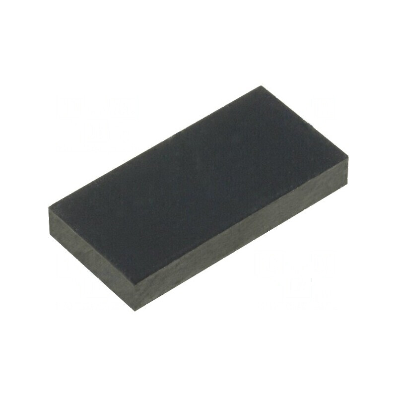 Picioruș autoadeziv negru din gumă 3mm H, 18mm W, 9mm L | Electronic-mag.ro | Componente Electronice