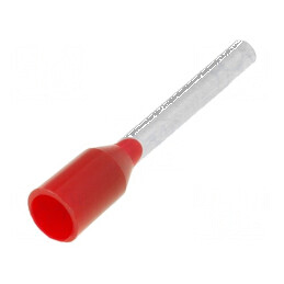Vârf tub capăt izolată cupru 1mm² 12mm cositorit crimpat | Electronic-mag.ro | Componente Electronice