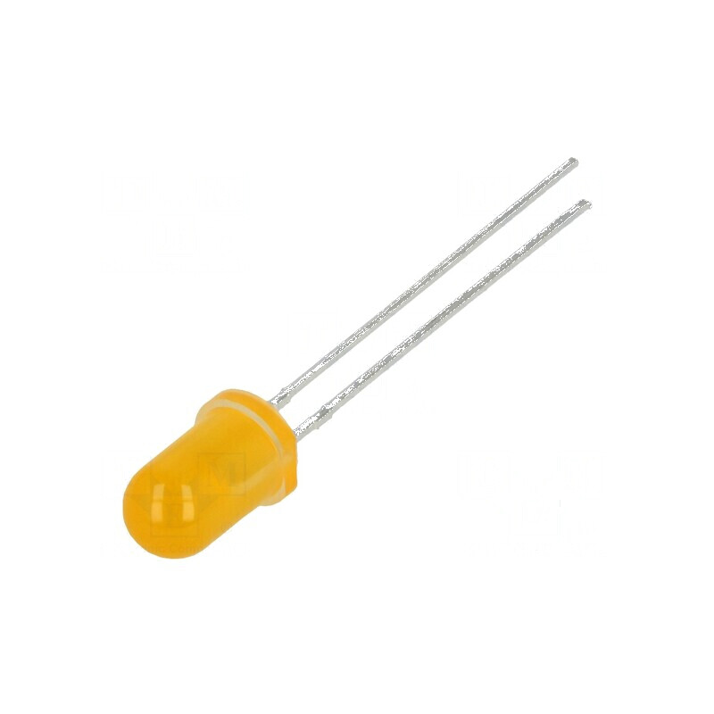LED 5mm Portocalie 40mcd 50° Convex | Electronic-mag.ro | Componente Electronice