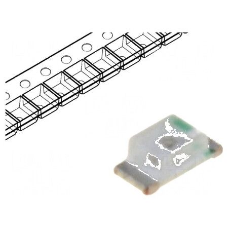 LED SMD 0603 galben-verde 10-25mcd 1,6x0,8x0,6mm 140° 20mA | Electronic-mag.ro | Componente Electronice
