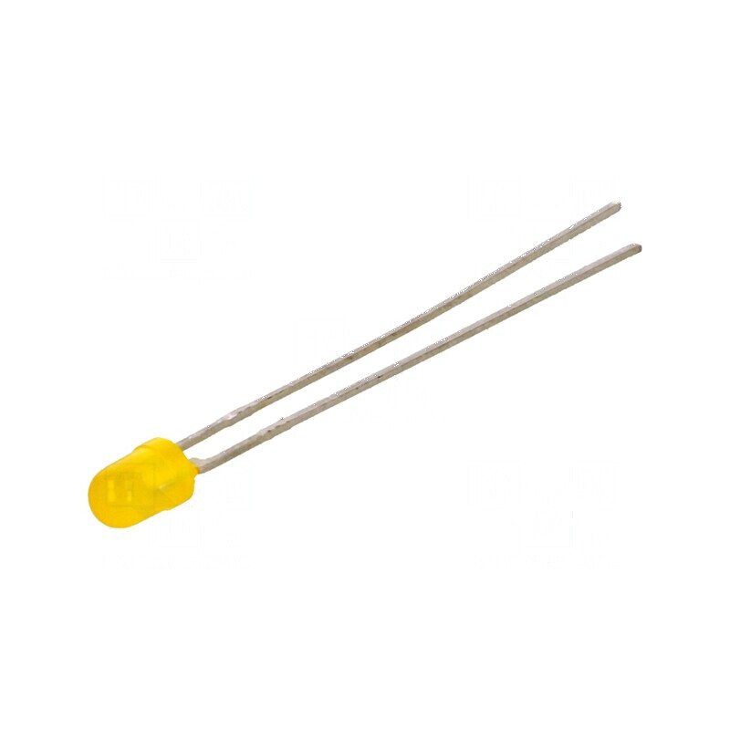 LED 3mm galben 3,8-30mcd 100° convex 2-2,5V | Electronic-mag.ro | Componente Electronice