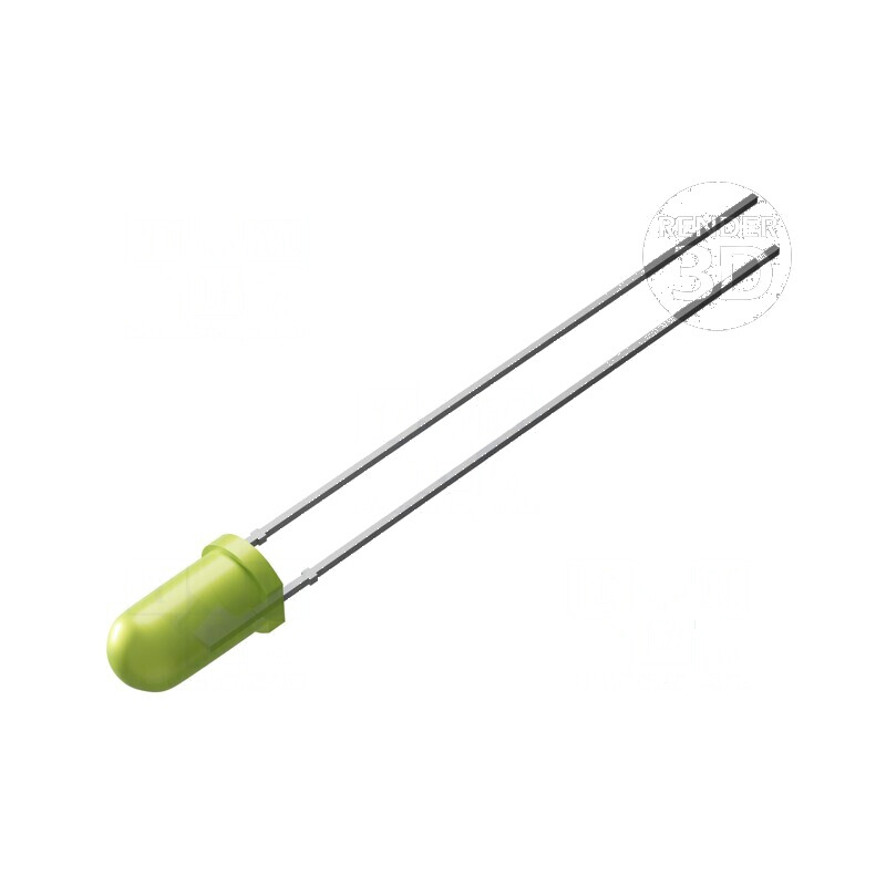LED 3mm galben-verde 11-30V 85mcd 40° | Electronic-mag.ro | Componente Electronice