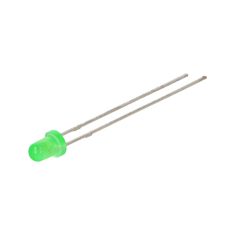 LED 3mm Verde 25-85mcd 85° Convex | Electronic-mag.ro | Componente Electronice