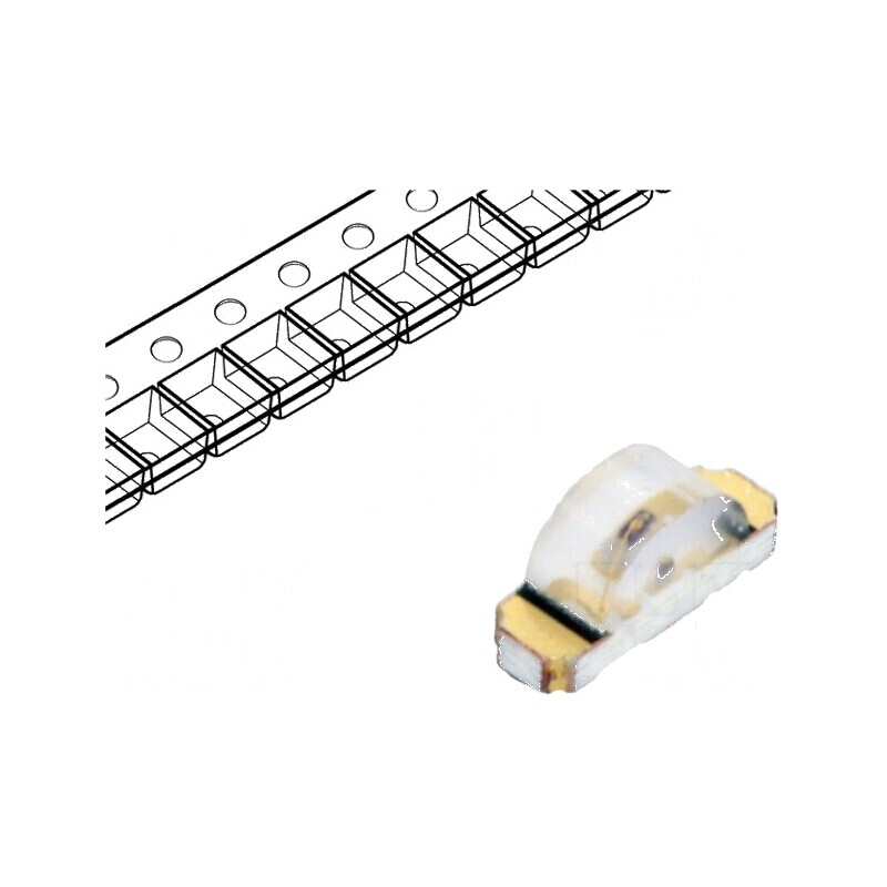 LED SMD 1206 roșie 3,2x1x1,5mm 20mA 130° 18÷54mcd | Electronic-mag.ro | Componente Electronice