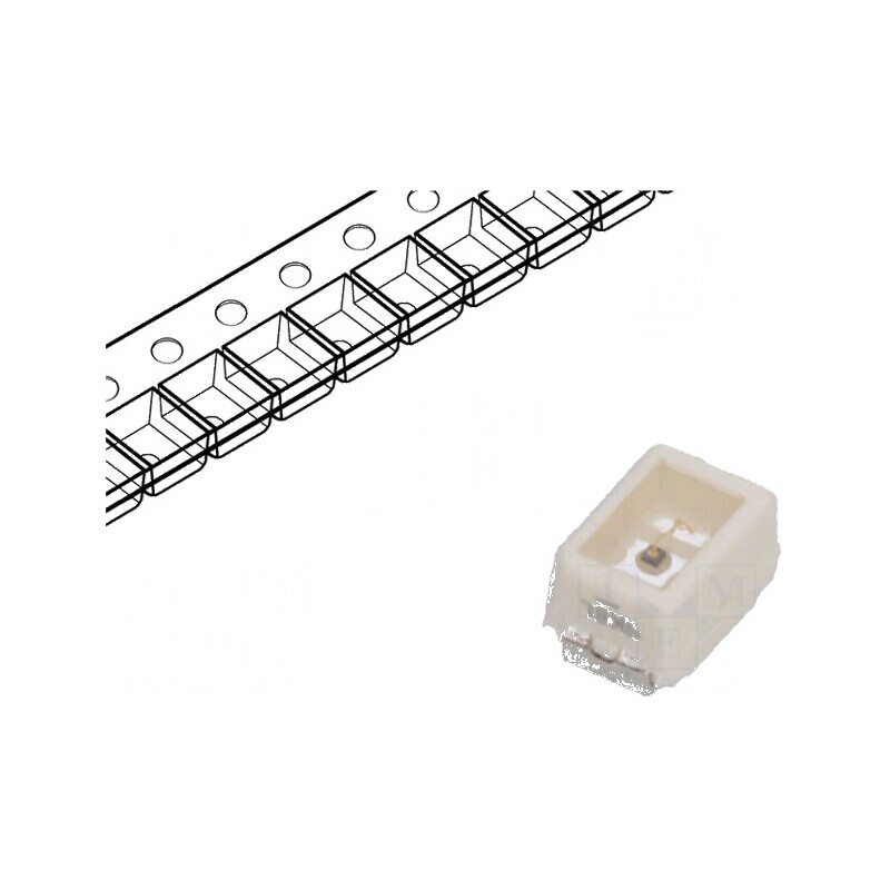 LED SMD 2014 Mini PLCC2 Galben 15,2-30,3mlm 4,5-9mcd 120° | Electronic-mag.ro | Componente Electronice