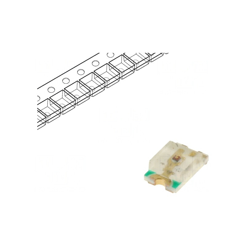 LED SMD 0805 Verde 50-100mcd 2x1,25x0,68mm 120° 20mA | Electronic-mag.ro | Componente Electronice