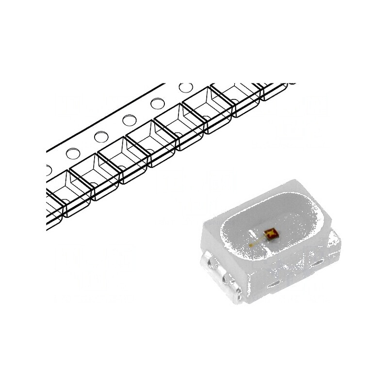 LED SMD 3020 galben 210-280mcd 3x2x1,3mm 120° 20mA 1,8-2VDC | Electronic-mag.ro | Componente Electronice