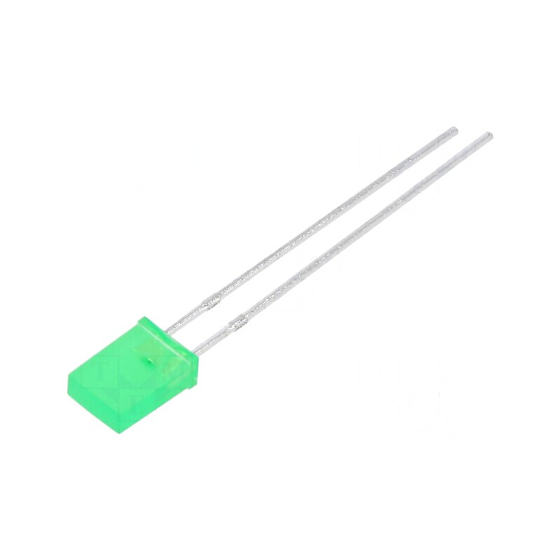 LED dreptunghiular 2,6x5mm verde 45÷60(typ) 85mcd 120° 20mA | Electronic-mag.ro | Componente Electronice