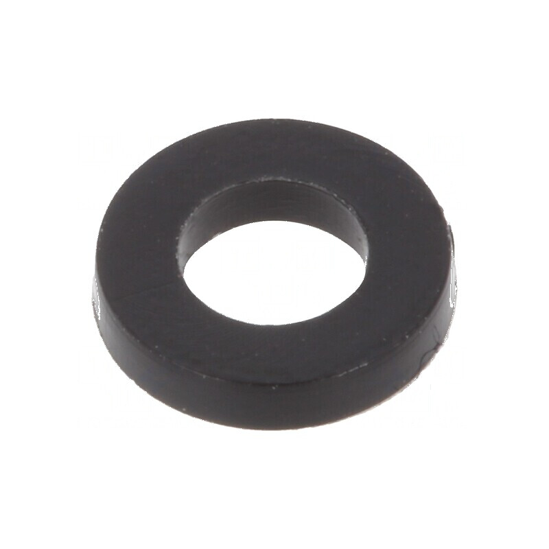 Şaibă rotundă M3 D6mm h1mm poliamidă neagră | Electronic-mag.ro | Componente Electronice