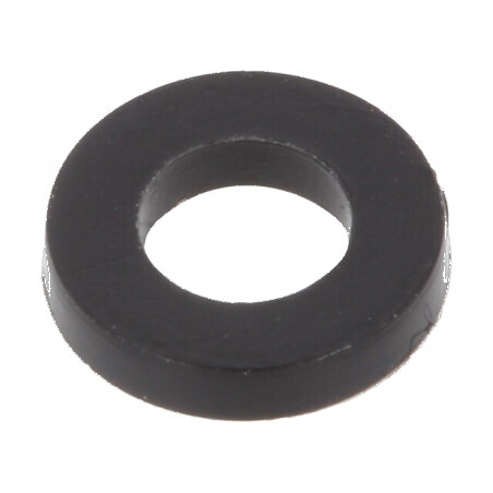 Şaibă rotundă M3 D6mm h1mm poliamidă neagră | Electronic-mag.ro | Componente Electronice