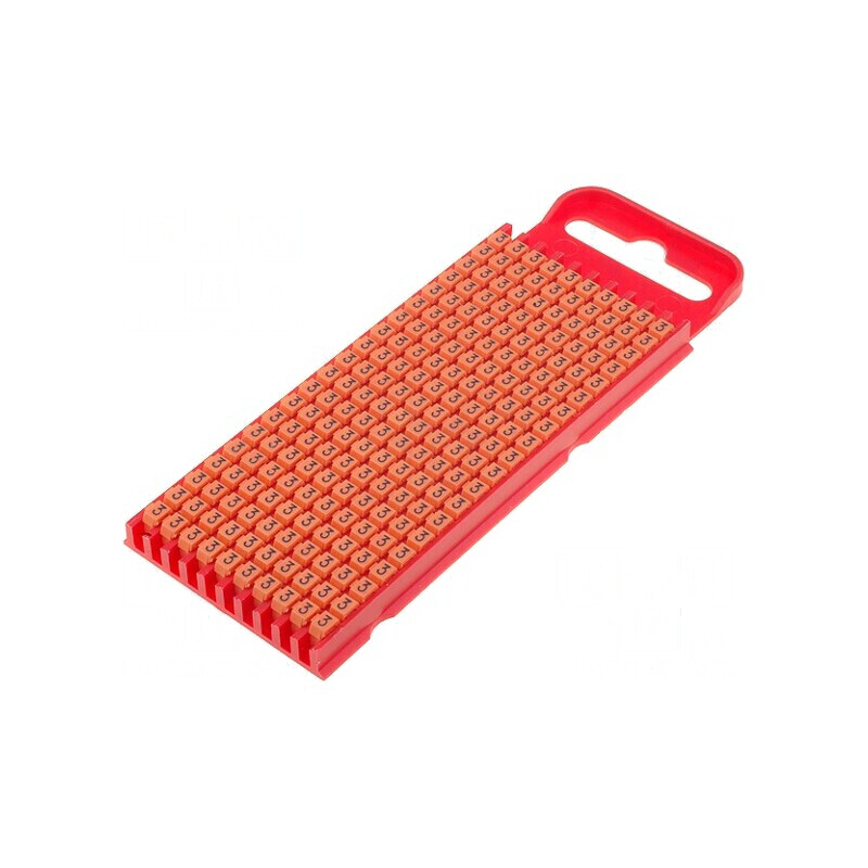 Markere Marcaj Poliamidă Portocalie 3 2÷2,8mm -40÷85°C WIC | Electronic-mag.ro | Componente Electronice