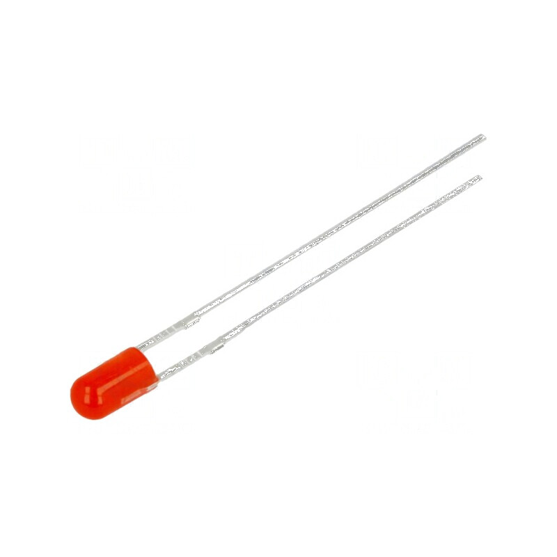 LED 3mm roșie 10-15mcd 30° convex | Electronic-mag.ro | Componente Electronice