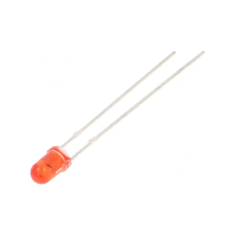 LED 3mm Roșie 220mcd 30° Convex | Electronic-mag.ro | Componente Electronice