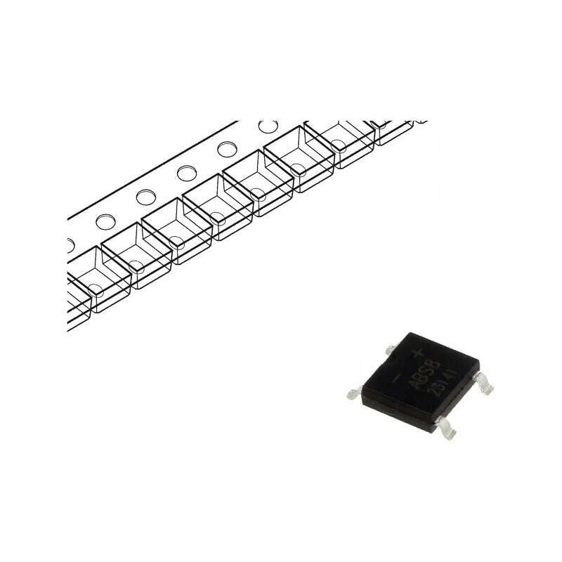 Punte redresoare monofazat Urmax 800V 0.8A 30A ABS | Electronic-mag.ro | Componente Electronice Punte redresoare monofazat Urmax 800V 0.8A 30A ABS | Electronic-mag.ro | Componente Electronice