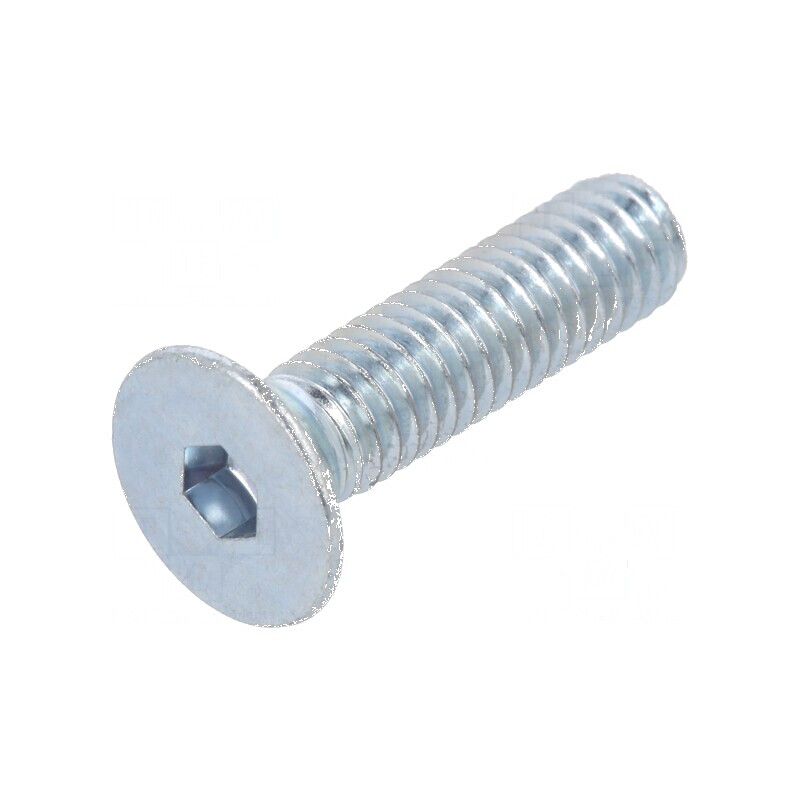 Şurub M4x16 îngropat imbus HEX 2,5mm oţel zincat | Electronic-mag.ro | Componente Electronice