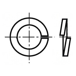 Şaibă elastică M10 D16mm h2,5mm oțel inoxidabil A2 | Electronic-mag.ro | Componente Electronice