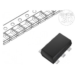 Diodă SMD 100V 200mA 4ns SOT563 Ufmax 1,25V Ir 1uA | Electronic-mag.ro | Componente Electronice