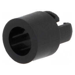 Montură LED 5mm monobloc neagră UL94V-2 10,3mm | Electronic-mag.ro | Componente Electronice
