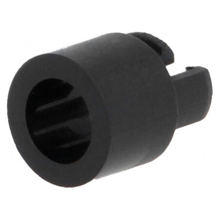 Montură LED 5mm monobloc neagră UL94V-2 10,3mm | Electronic-mag.ro | Componente Electronice