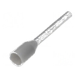 Vârf tub de capăt izolată cupru 0,75mm² 12mm cositorit gri | Electronic-mag.ro | Componente Electronice